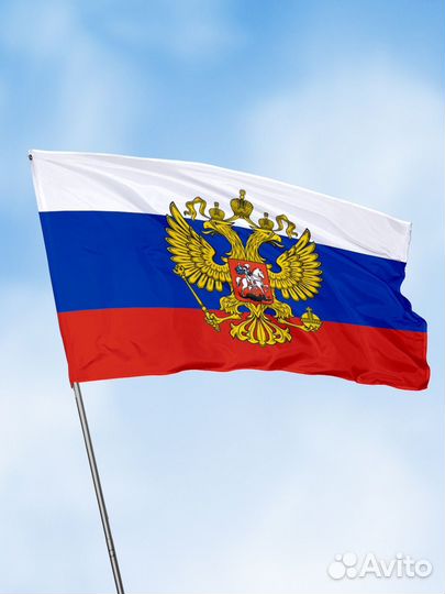 Флаг России с гербом