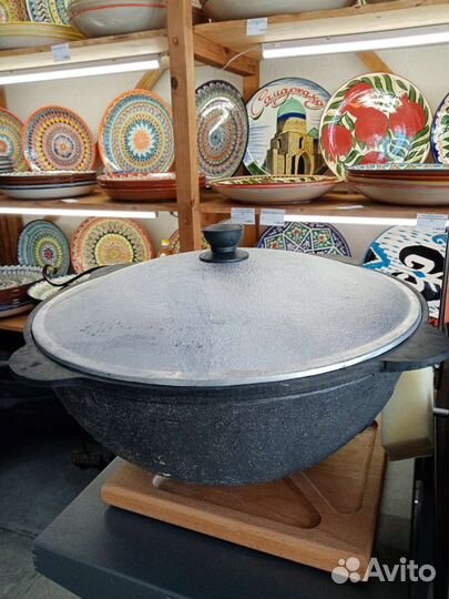 Казан чугунный узбекский 10 литров