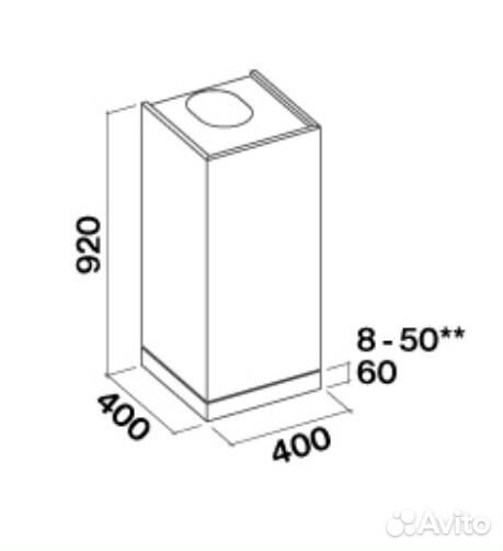 Вытяжка falmec mira 40 cmfn40.E0P2#zzzi491F