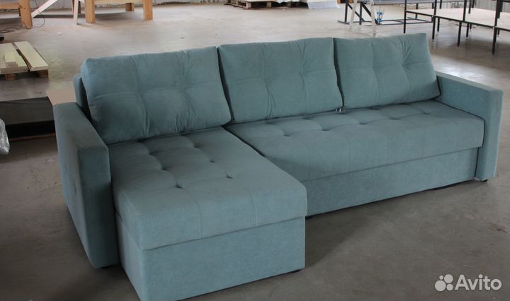 Угловой Диван-Еврокнижка с механизмом Тик-Так