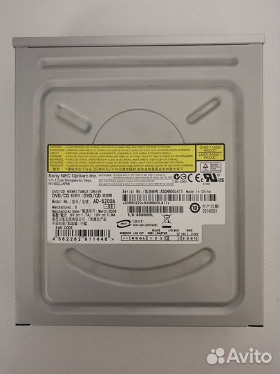 Sony optiarc Inc ad-5200a привод-дисковод dvd