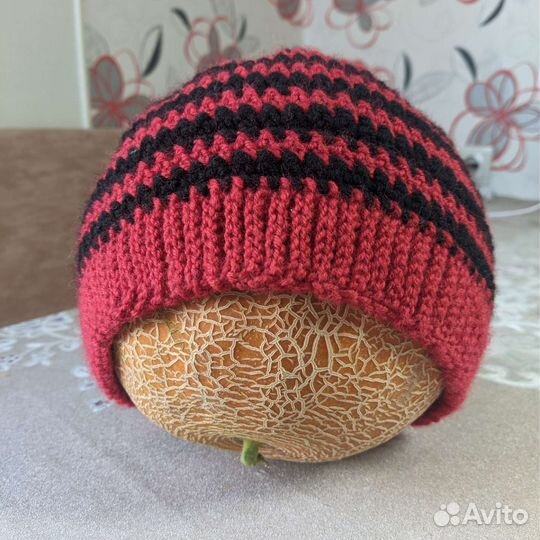 Шапка шерстяная вязаная