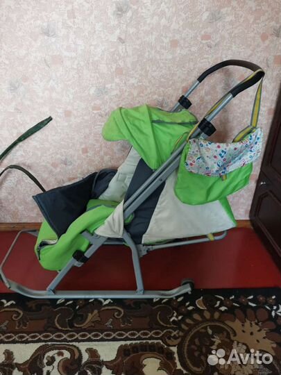 Детские санки коляска