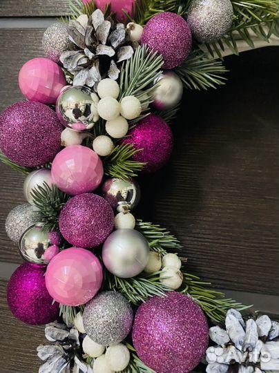 Новогодний венок на дверь