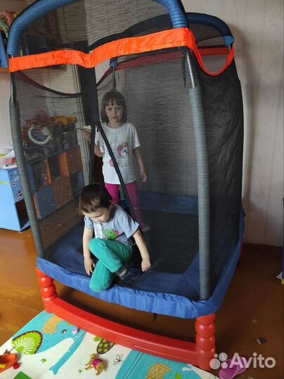 Батут с сеткой бу