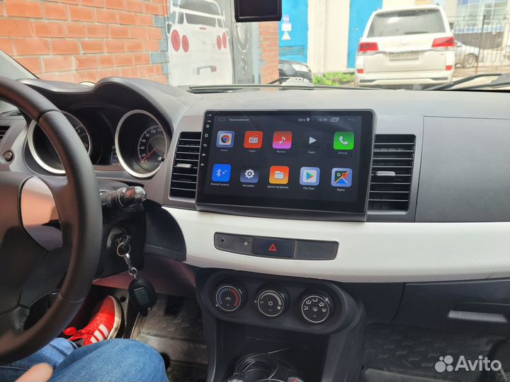 Android магнитола Mitsubishi Lancer 10, есть Teyes