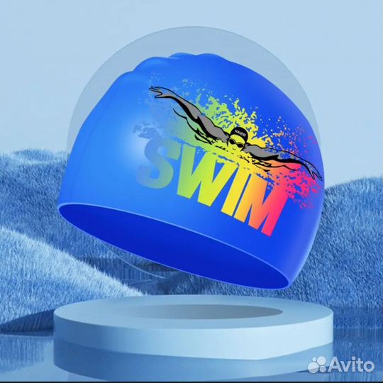 Шапочка для плавания силикон мягкий