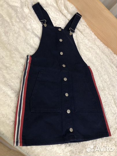 Джинсовый сарафан bershka