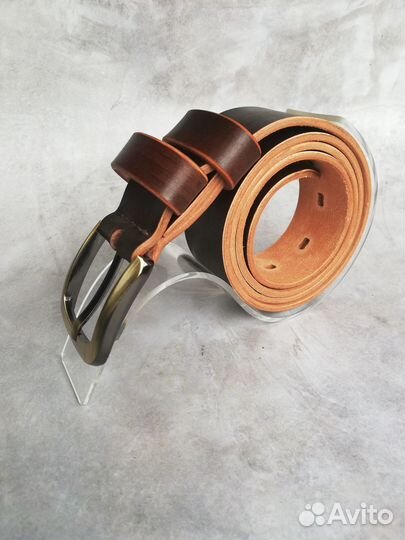 Мужской кожаный ремень. Новый