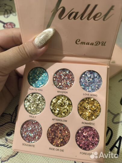 Блестки глиттеры палетка