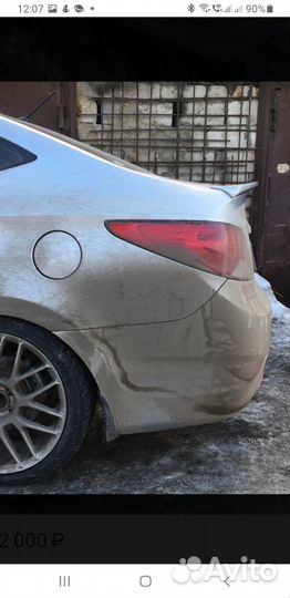 Спойлер хендай солярис седан