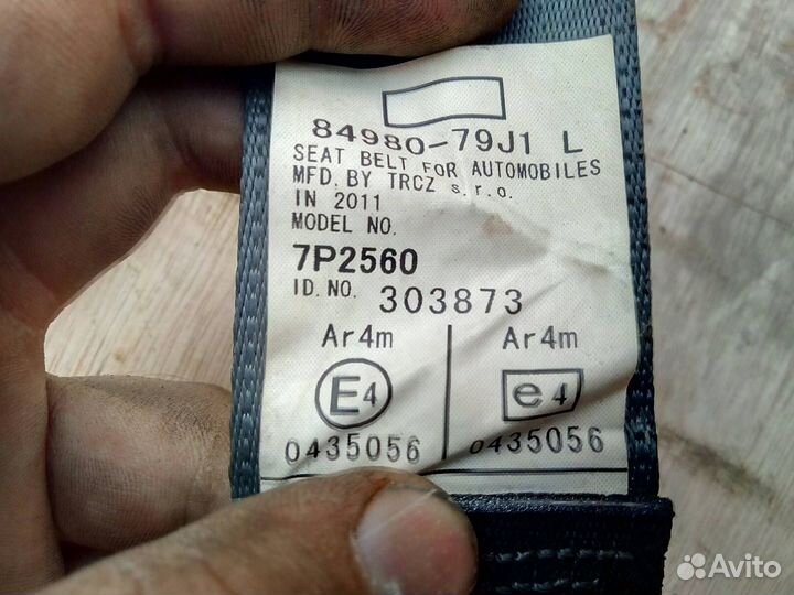 Suzuki SX4 Ремень безопасности передний левый Б/У