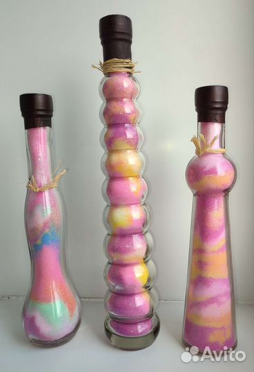 Бутылки для декора