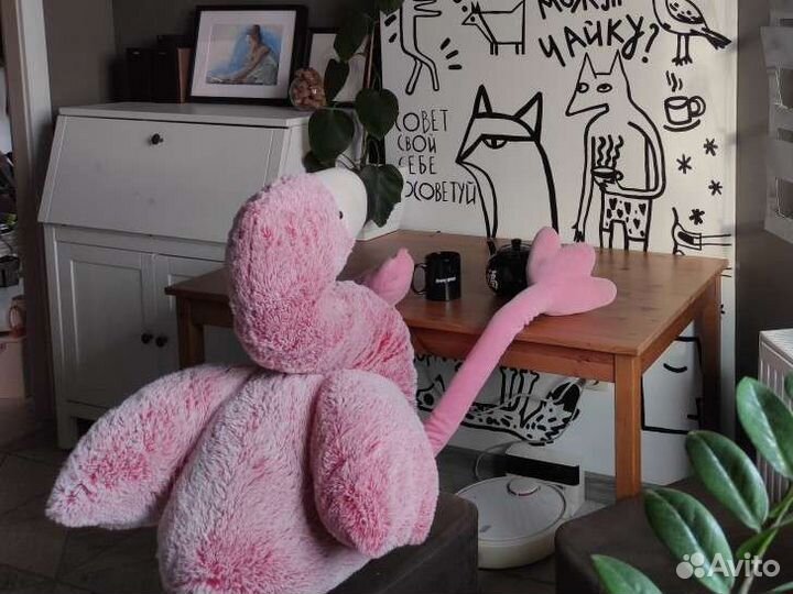 Игрушка мягкая фламинго