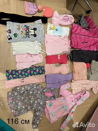 Детские вещи на девочку пакетом 116