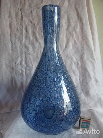 Ваза цветное стекло винтаж