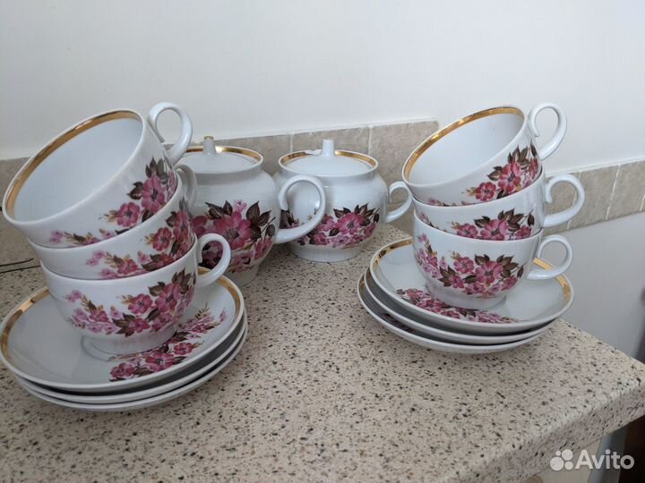 Чайный набор(новый). Чайный сервиз СССР