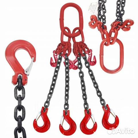 Паук цепной для крана спецтехники, цепные стропы