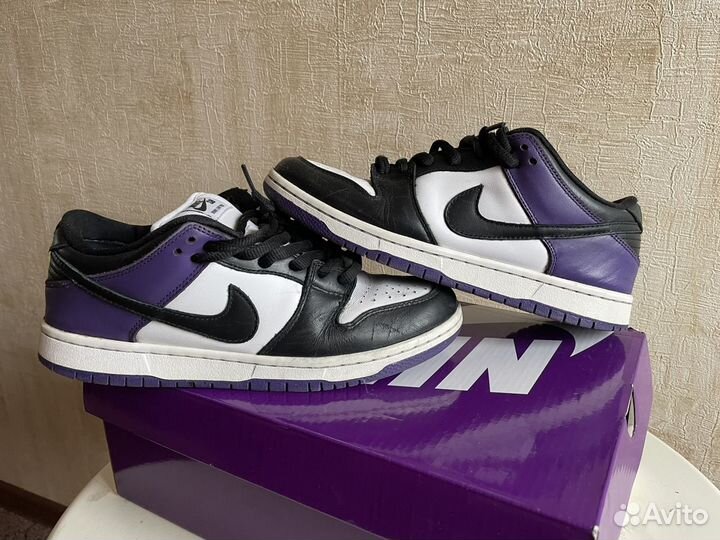 Nike sb dunk low court purple