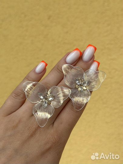 Серьги витраль