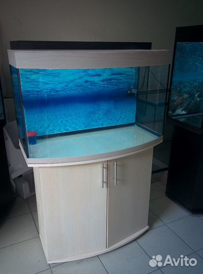 Аквариум 200 биофильтр, свет, тумба