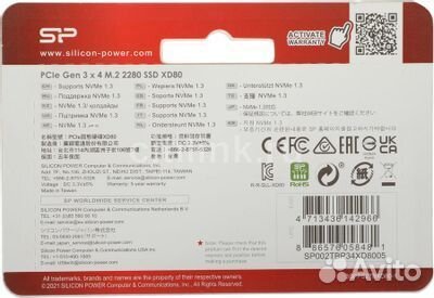 SSD накопитель Silicon Power XD80 2Тб