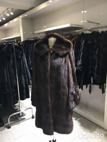 Шуба норковая с капюшоном 50 52 размер