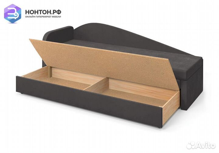 Диван еврософа Верди левый серый