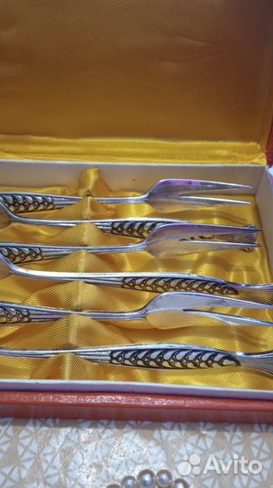 Набор мельхиоровых вилок СССР