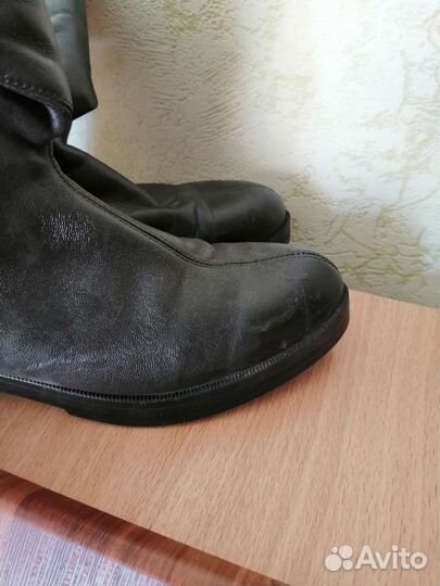 Сапоги кожаные