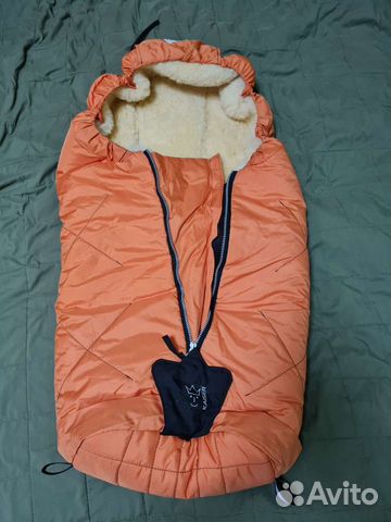 Зимний конверт в коляску на овчине