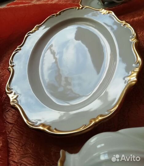 Немецкий фарфор Райхенбах. Позолота