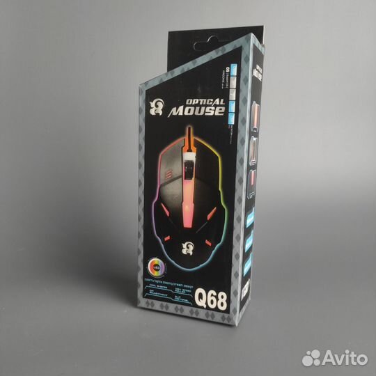 Проводная Игровая мышь с подсветкой