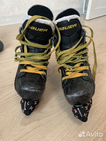 Хоккейные коньки bauer 32 размер