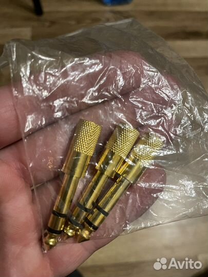 Переходники позолоченные 3,5мм-6,3мм Jack