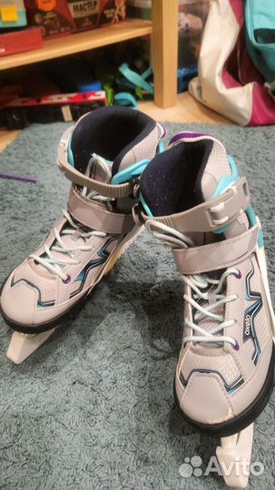 Коньки детские раздвижные 32-35