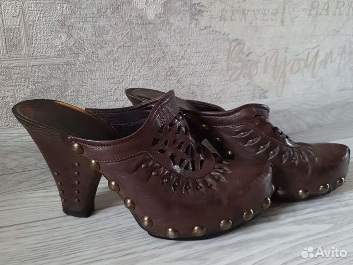 Сабо натуральная кожа 36 размер
