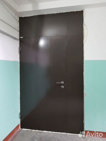 Двери метал,перегор, Дуб Хантон,Коричн,Пеноплекс