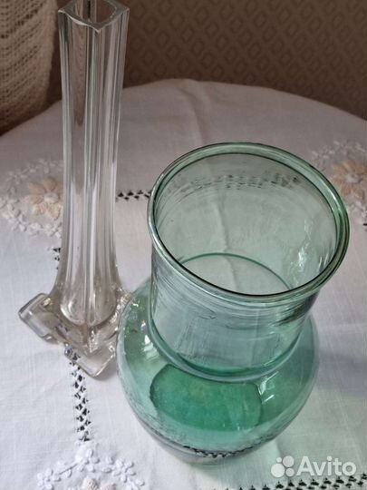 Крынка стекло СССР ваза берц