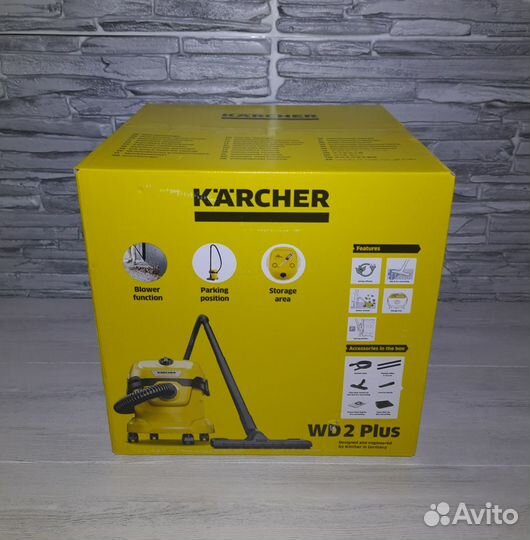 Новый строительный пылесос Karcher WD 2 Plus