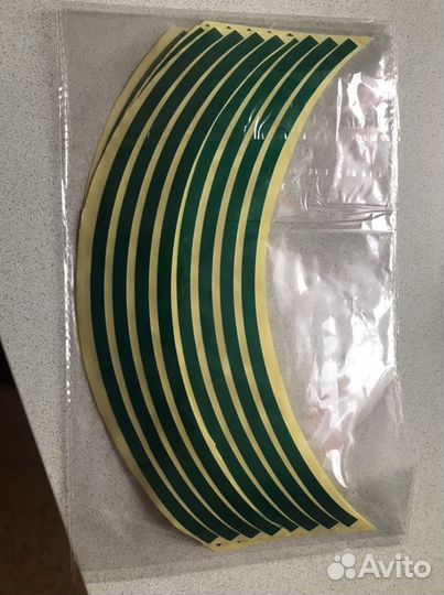 Наклейки на обод колеса светоотражающие