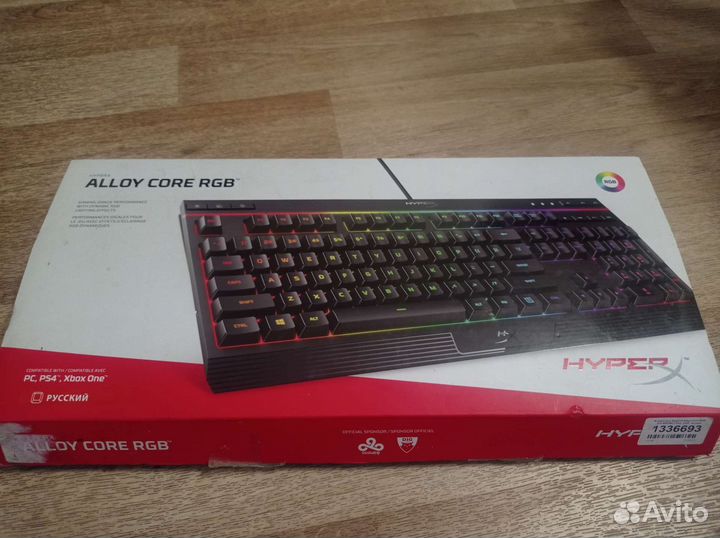 Мембранная клавиатура hyperx alloy core RGB