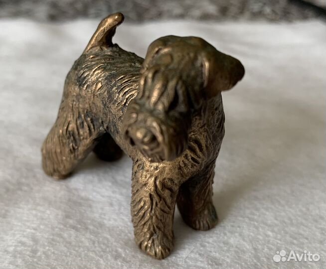Собака статуэтка бронзовая