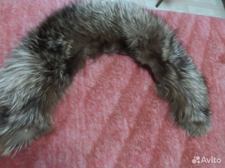 Меховой воротник чернобурка