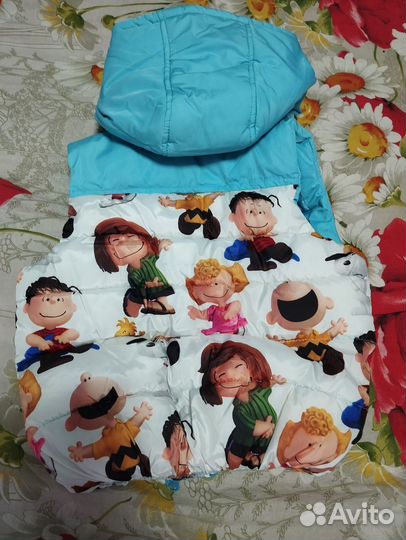 Куртка безрукавка детская осень-весна 1-3 года