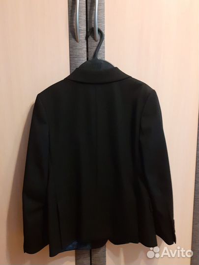 Пиджак школьный для мальчика черный 128см