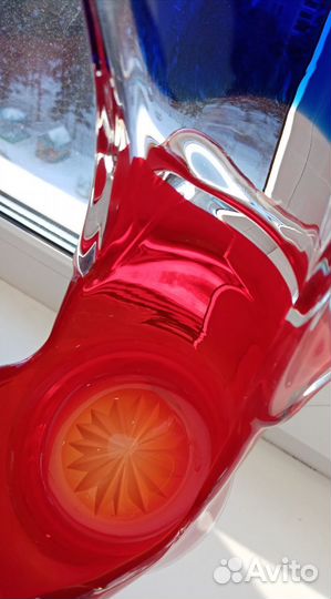 Ваза цветное стекло