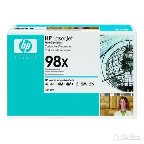 Тонер-картридж HP 92298X к LJ-4/4 Plus/4M/4M Plus