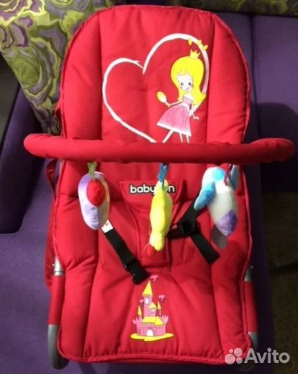 Шезлонг детский babyton бу