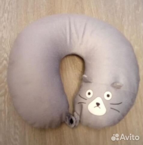 Подушка дорожная - котик